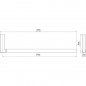 S 2459-250PB12 Suport umeras negru mat